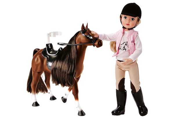Кукла Жолина - Наездница с лошадью, 34 см