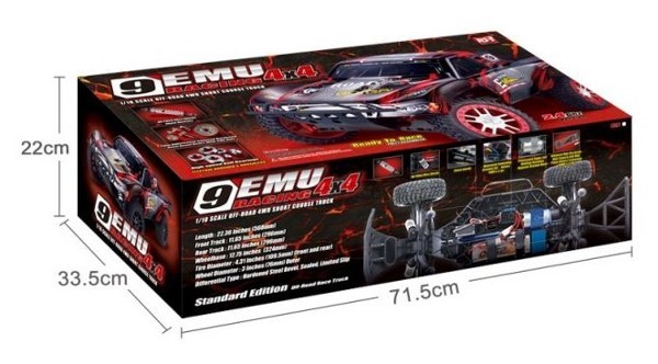 Радиоуправляемый шорт-корс Remo Hobby 9EMU Racing 4WD 2.4GHz 1/10