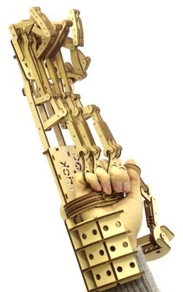 Деревянный 3D-конструктор Wood Trick - Механическая рука