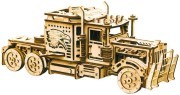 Деревянный 3D-конструктор Wood Trick - Механический тягач BIG RIG, Коричневый
