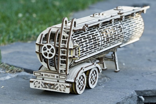 Деревянный 3D-конструктор Wood Trick - Прицеп-цистерна