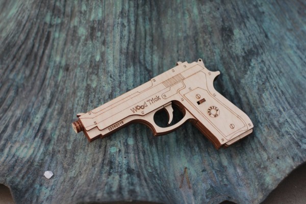 Деревянный 3D-конструктор Wood Trick - Пистолет