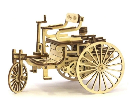 Деревянный 3D-конструктор Wood Trick - Первый автомобиль