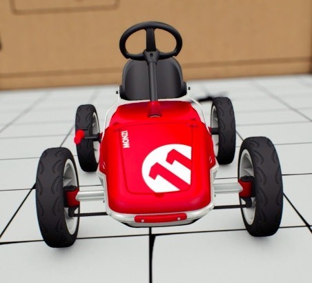 Детская педальная машинка-картинг Chillafish Monzi