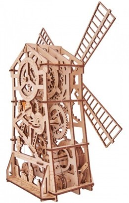 Деревянный 3D-конструктор Wood Trick - Механическая мельница