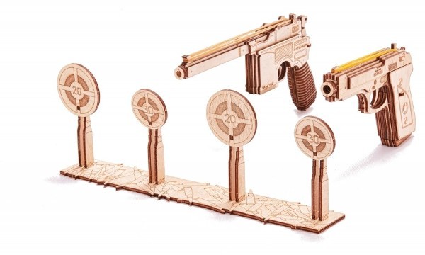 Деревянный 3D-конструктор Wood Trick - Набор пистолетов