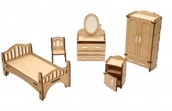 Мебель для кукольного домика ХэппиДом Спальня