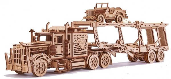 Деревянный 3D-конструктор Wood Trick - Биг Риг Автовоз
