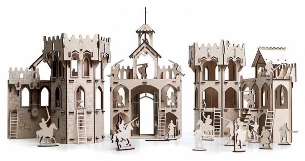 Деревянный 3D-конструктор Lemmo - Большой рыцарский замок