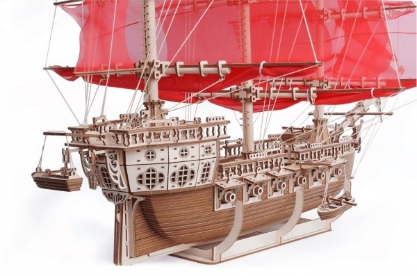 Деревянный 3D-конструктор Lemmo - Корабль Пегас