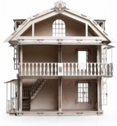 Деревянный 3D-конструктор Lemmo - Большой дом для кукол