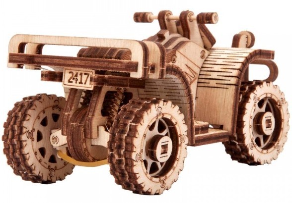 Деревянный 3D-конструктор Wood Trick - Квадроцикл ATV