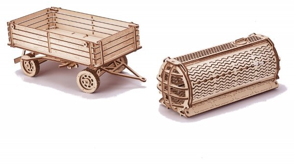 Деревянный 3D-конструктор Wood Trick - Прицепы для трактора