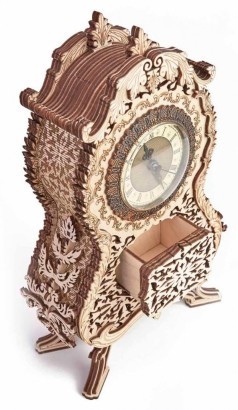 Деревянный 3D-конструктор Wood Trick - Винтажные часы