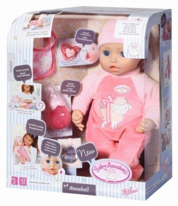 Кукла-девочка Zapf Creation Baby Annabell многофункциональная, 43 см