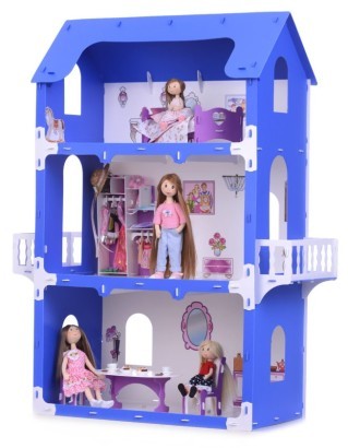 Кукольный дом с мебелью Krasatoys Коттедж «Екатерина»