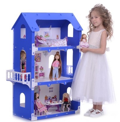 Кукольный дом с мебелью Krasatoys Коттедж «Екатерина»