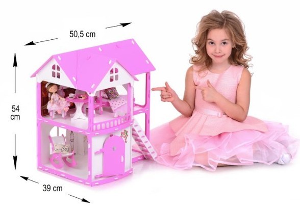 Кукольный дом с мебелью Krasatoys Коттедж «Светлана»