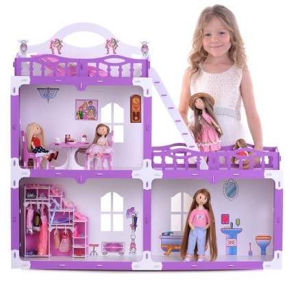 Кукольный дом с мебелью Krasatoys Домик «Анна»