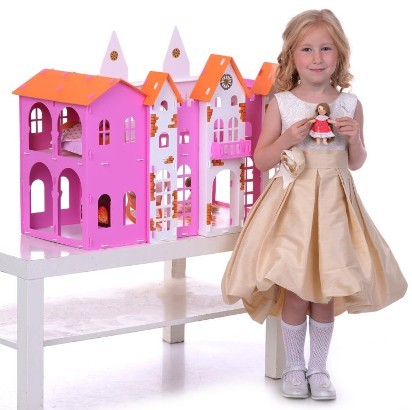 Кукольный дом с мебелью Krasatoys Замок «Джульетта»
