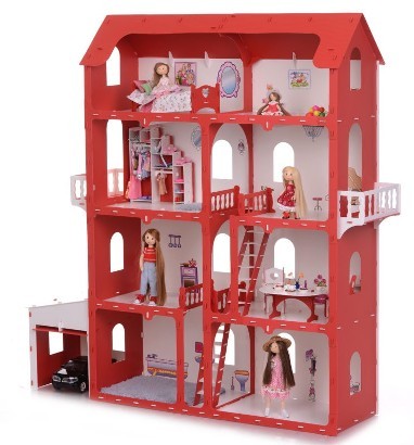 Кукольный дом с мебелью Krasatoys Коттедж «Александра»