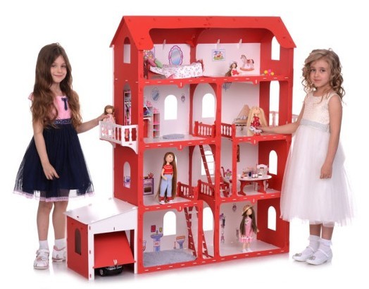 Кукольный дом с мебелью Krasatoys Коттедж «Александра»
