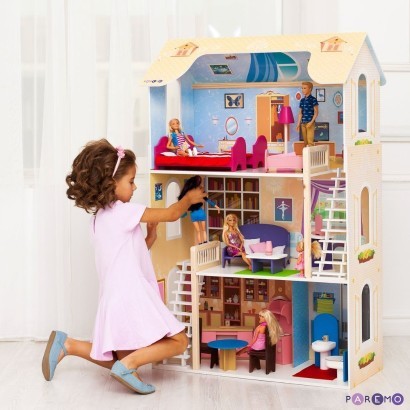 Кукольный дом с мебелью Paremo Шарм