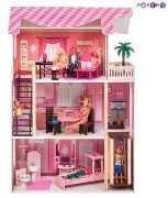 Кукольный дом с мебелью Paremo Монте-Роза, Розовый