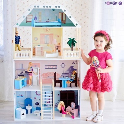 Кукольный дом с мебелью Paremo Поместье Риверсайд