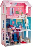 Кукольный дом с мебелью Paremo Вдохновение, Розовый