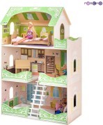 Кукольный дом с мебелью Paremo Луиза Виф (7 предметов), Зеленый