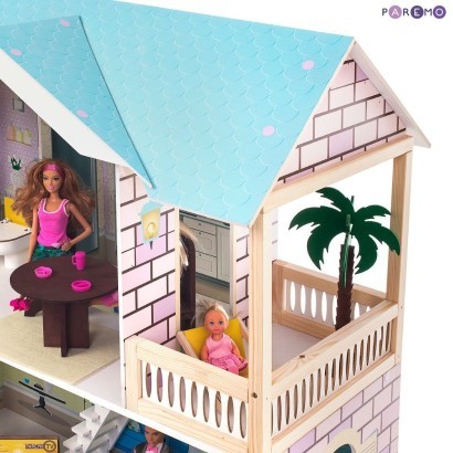 Кукольный дом с мебелью Paremo Лацио (16 предметов)