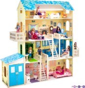 Кукольный дом с мебелью Paremo Лира (28 предметов)