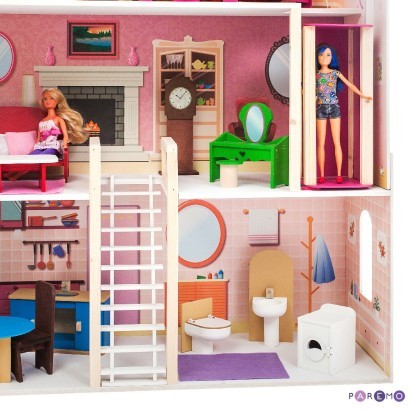 Кукольный дом с мебелью Paremo Мечта (31 предмет)