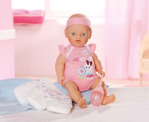 Бэби Борн - Кукла с памперсами и бутылочкой, 32 см