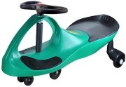 Машинка Вертокат Бибикар с пластиковыми колесами, Зеленый